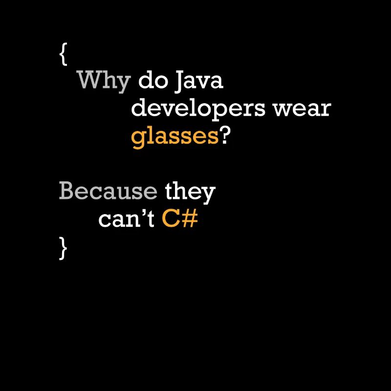 C# Code blague programmeur Hacker C Sharp Coder