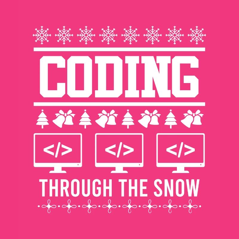 Coder Ugly Christmas Noël Coding through