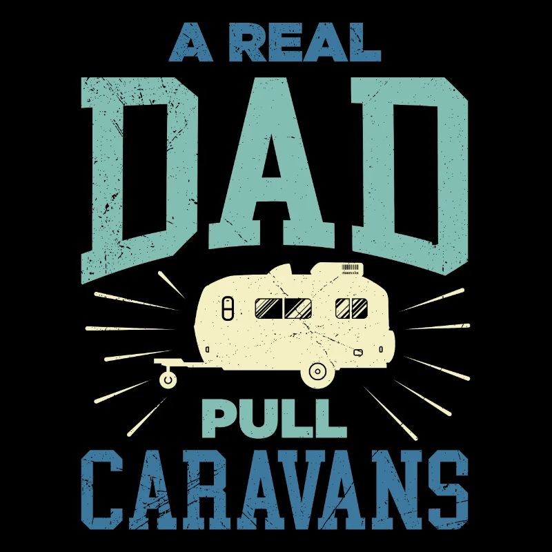 A real dad pulls caravan camper caravan