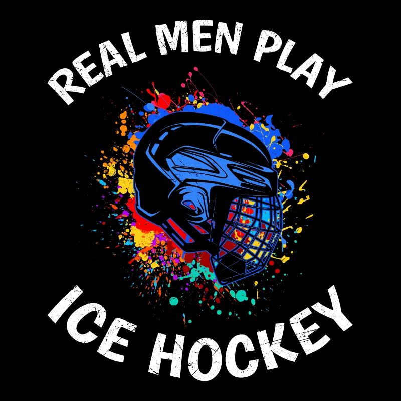 Echte Männer spielen Eishockey