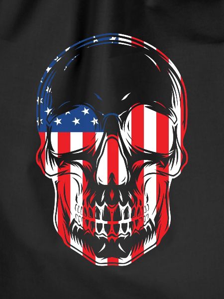 USA Halloween Skull