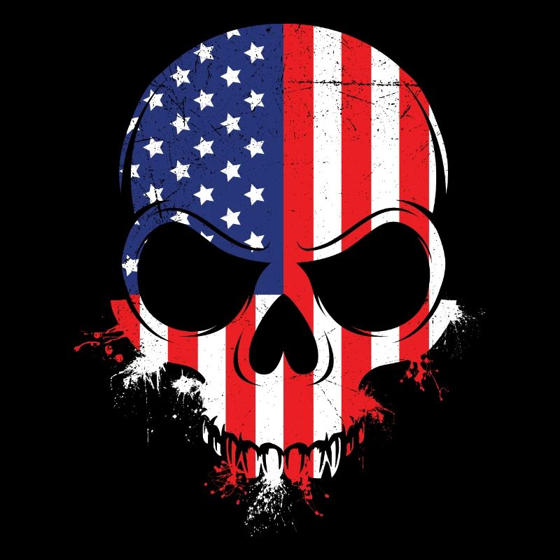 USA Halloween Bone Face