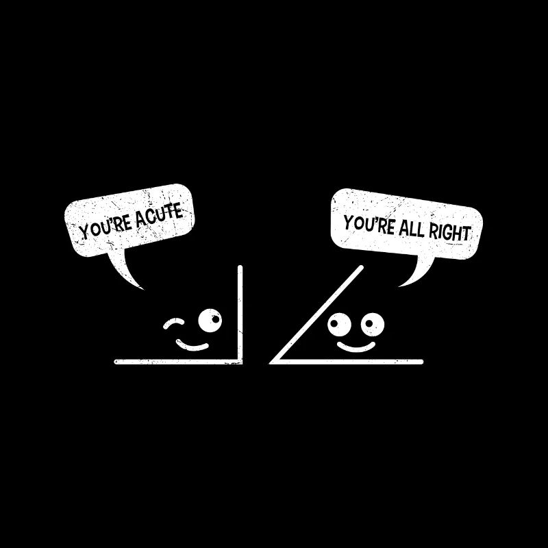 Funny Math Saying You are acute Algebra