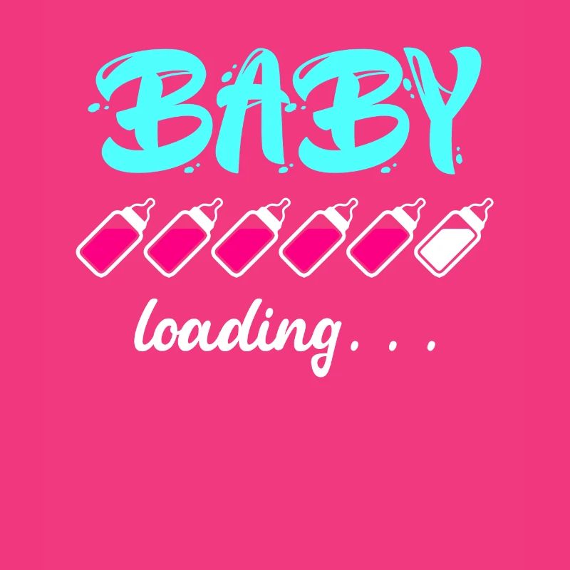 Baby loading Schwanger mit Mädchen oder Junge Mama