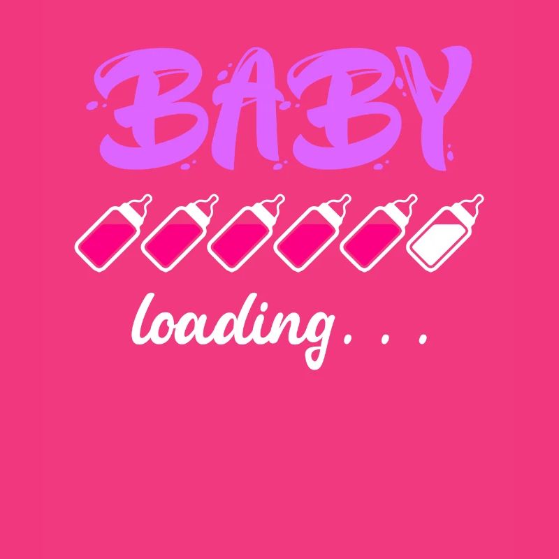 Baby loading Schwanger mit Mädchen oder Junge Mama