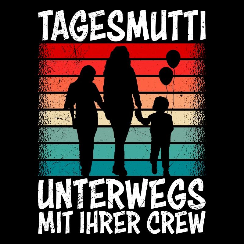 Tagesmutti unterwegs mit ihrer Crew Tagesmutter