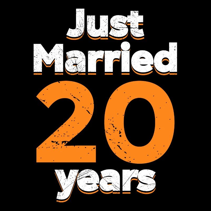 Just Married 20 Years 20. Hochzeitstag