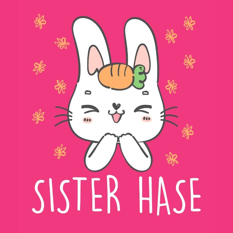 Osterhasen Schwester Easter Bunny Cute