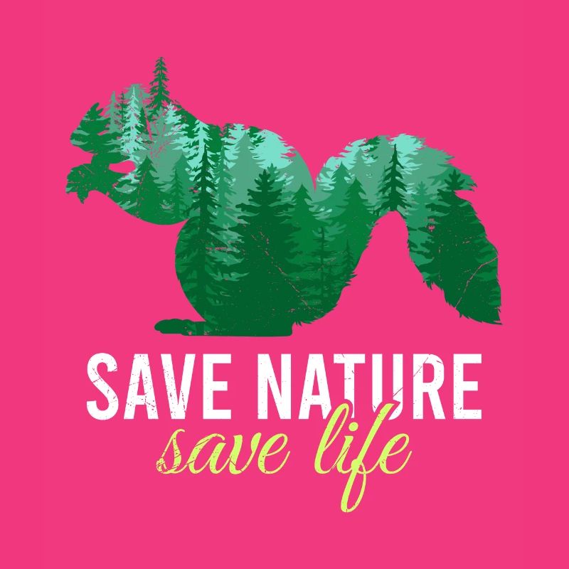 Save Nature Save Life Design Conservationists Environment