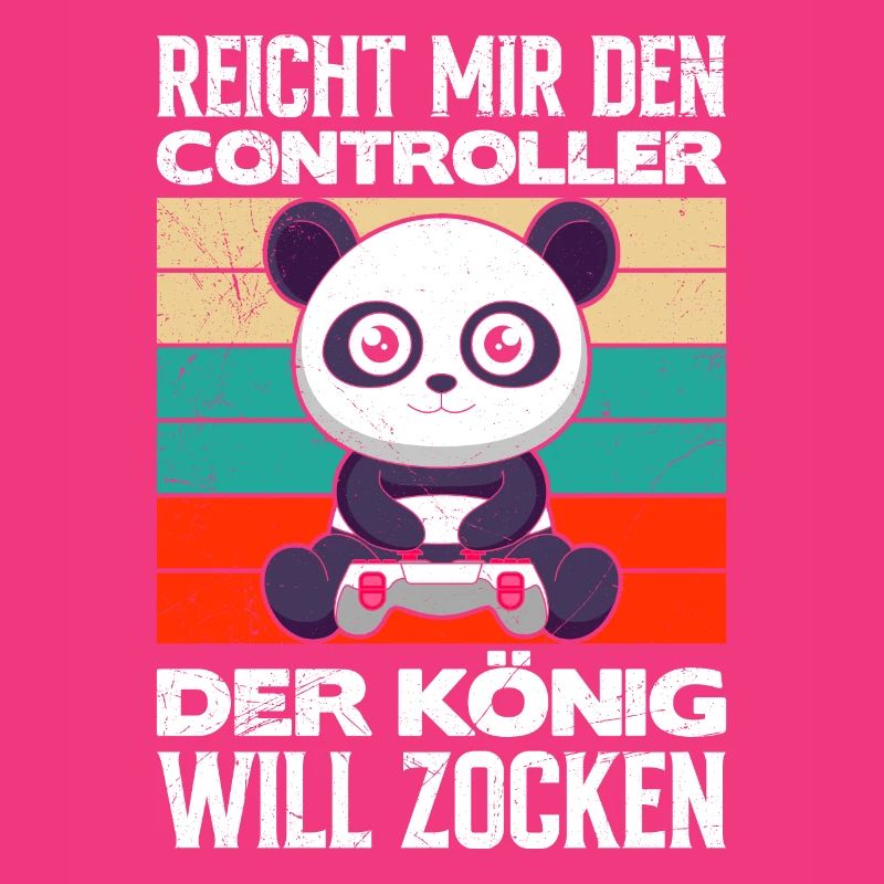 Gaming Panda Reicht mir den Controller König will