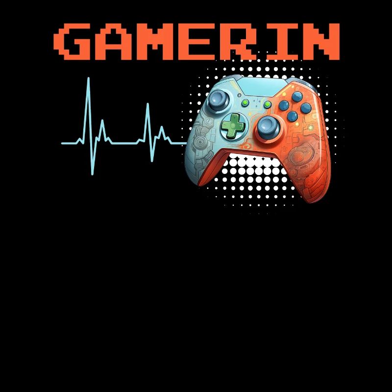 Gamerin Anatomie Controller Herzschlag Zocken