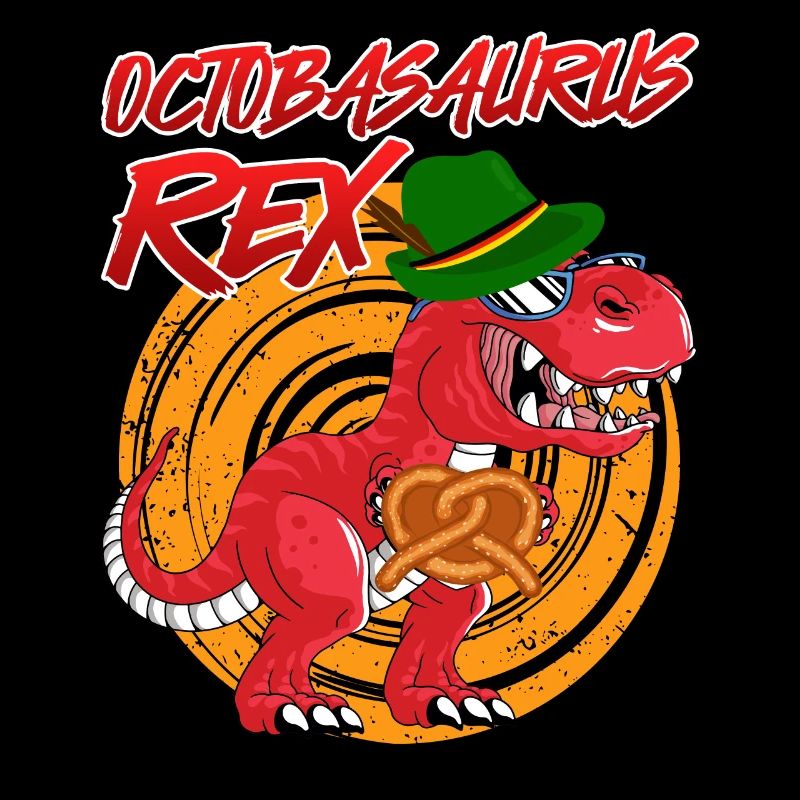 Oktobasaurus Rex Dinosaurier Brezel