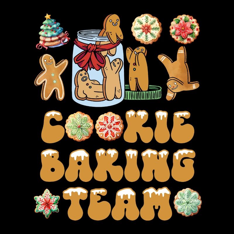 Équipe de cuisson de biscuits Noël