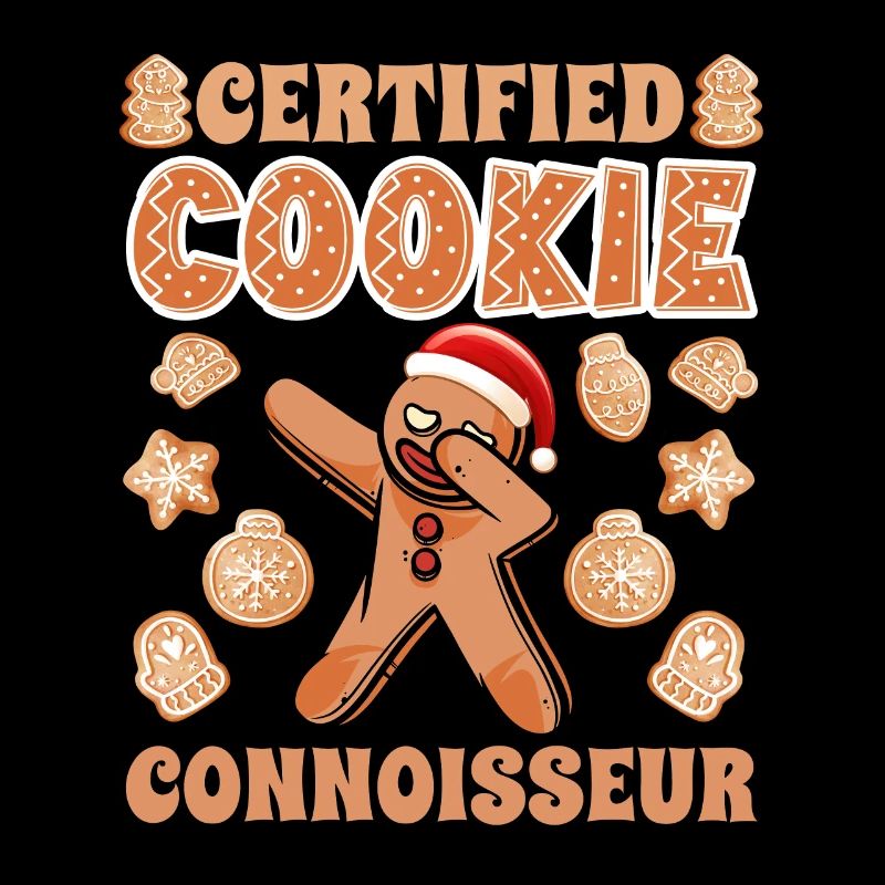 Gingerbread Man Certified Cookie Connoisseur