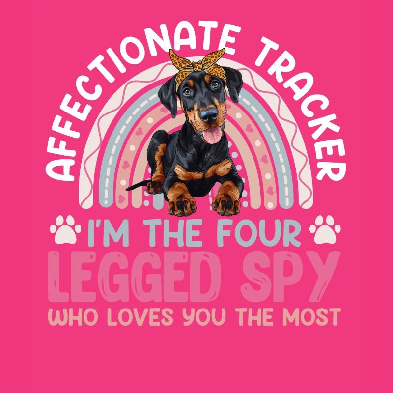 Doberman Dog AFFECTIONATE TRACKER FOUR LEGGED