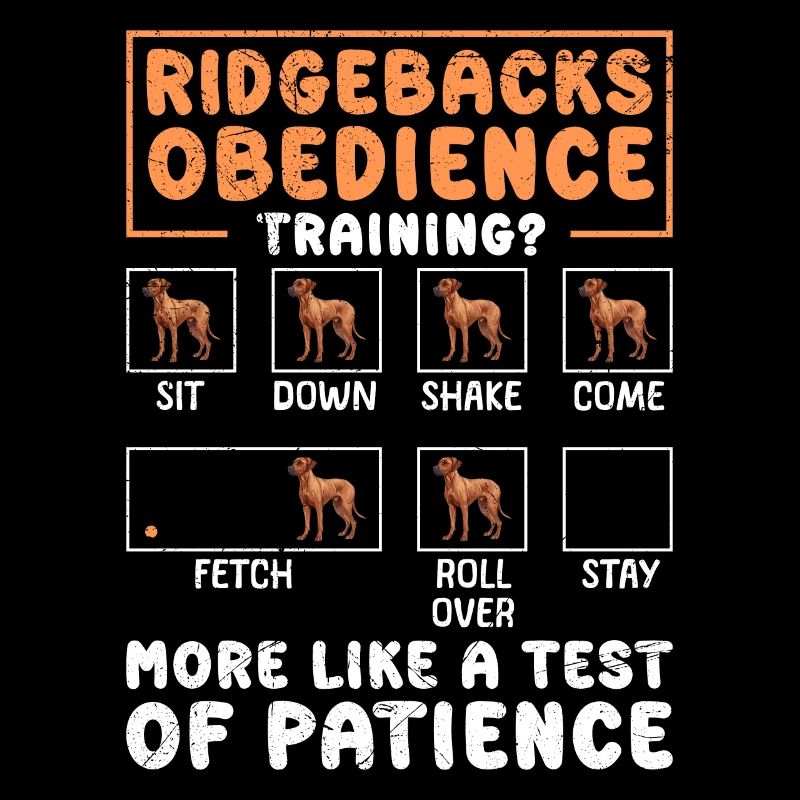 ENTRAÎNEMENT D’OBÉISSANCE DE RIDGEBACK Plaisir