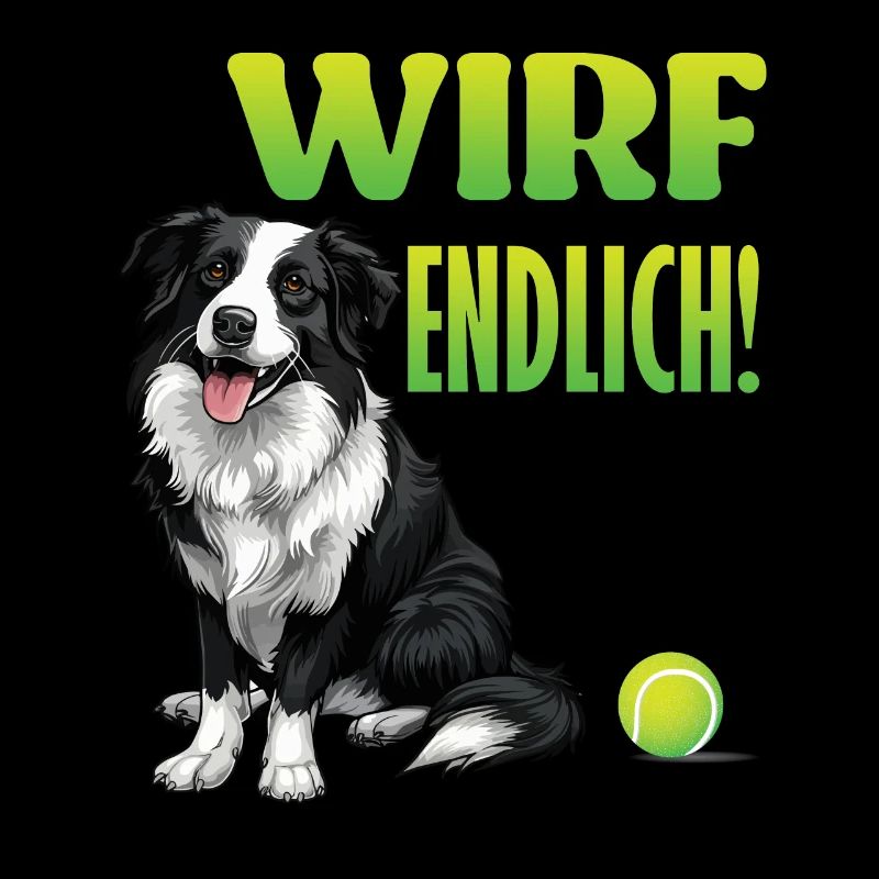 Border Collie FINALLY Throw Funny Border Collie