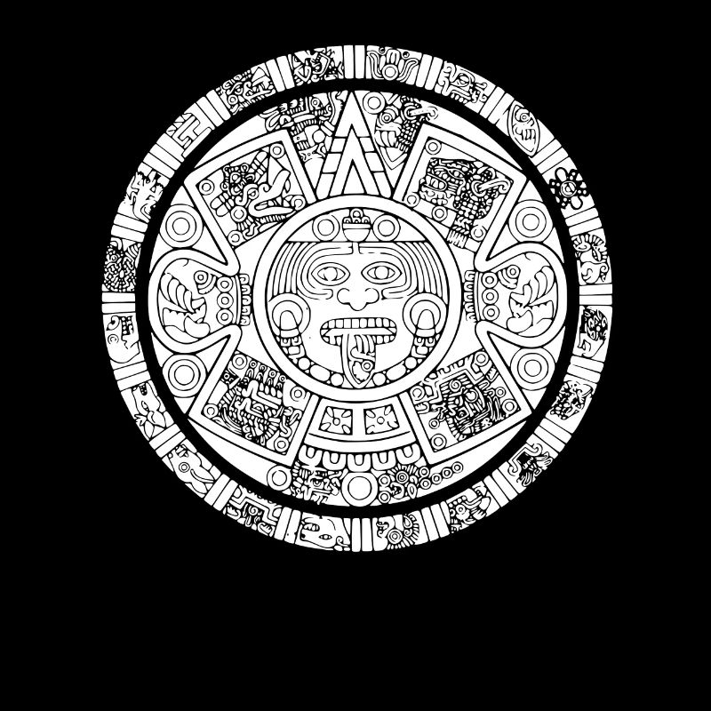 Aztec Mask Aztec Mayan Calendar