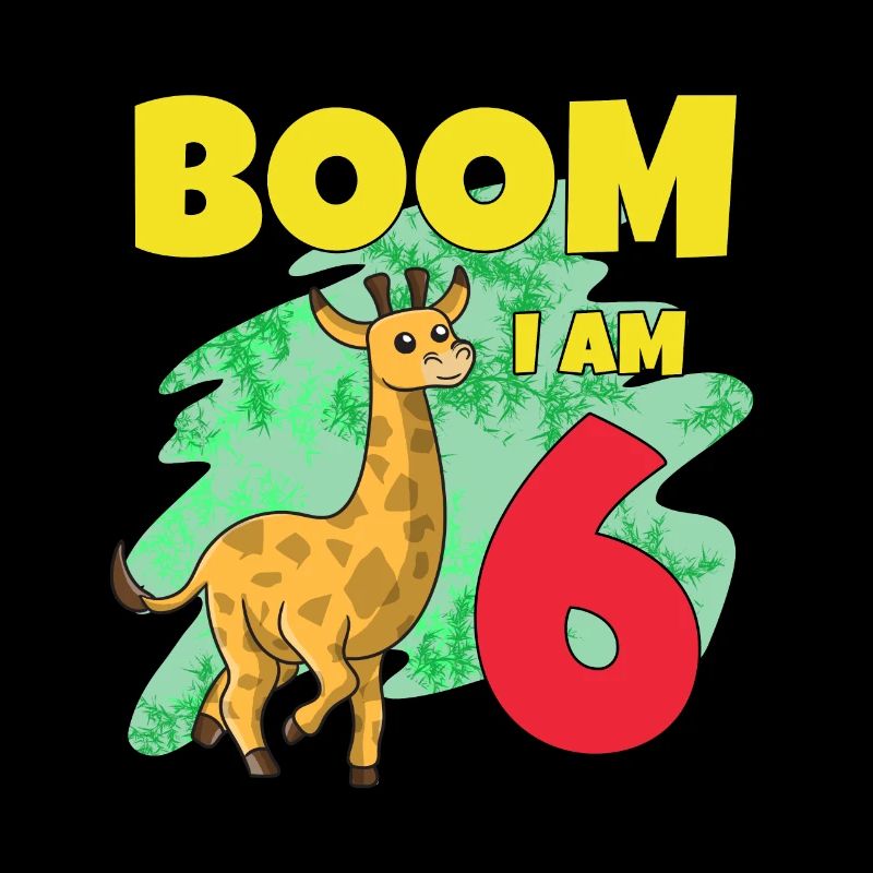 6th birthday giraffe