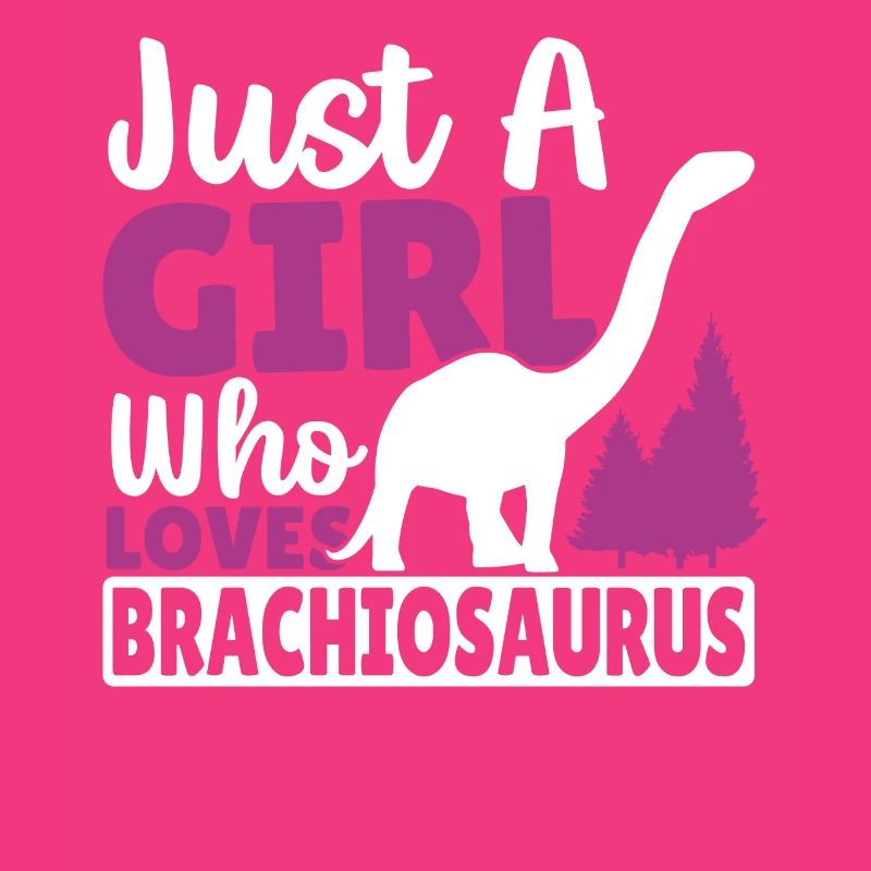 Nur ein Mädchen, das Brachiosaurus liebt