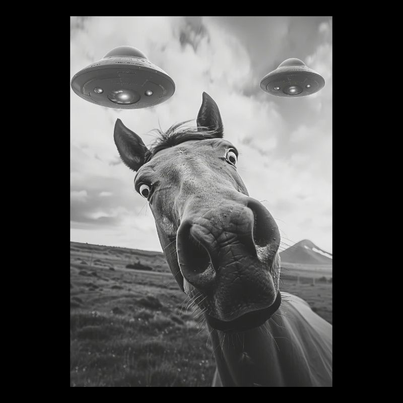 Ufo Selfie Pferd
