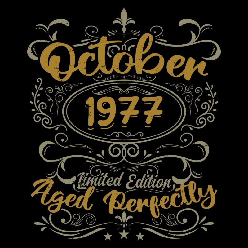 October 1977 Gift 1977 Birthday October 1977