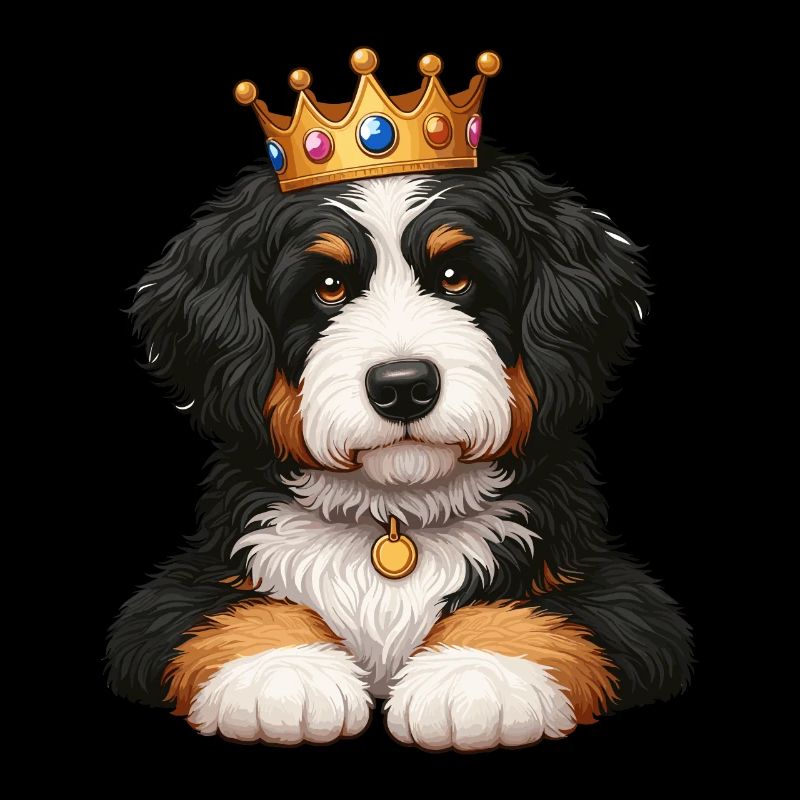 Bernedoodle Dog Crown