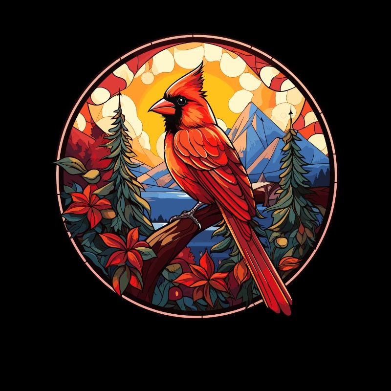 Cardinal Vogel rouge