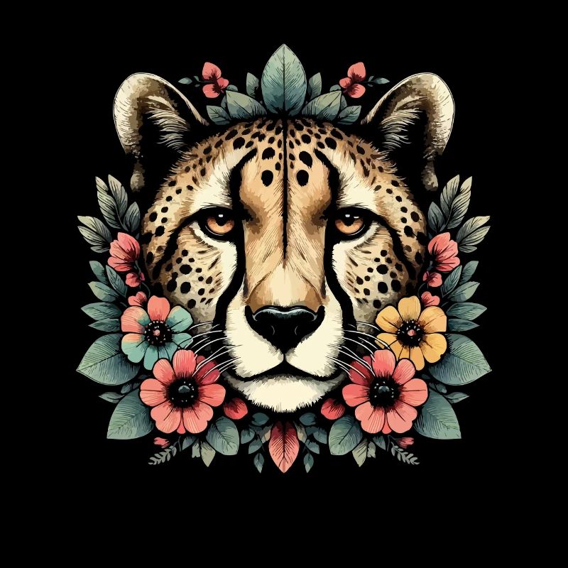 Guépard Fleurs de guépard