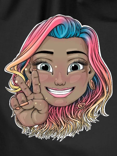 Reva Prisma Peace-Zeichen-Gesicht