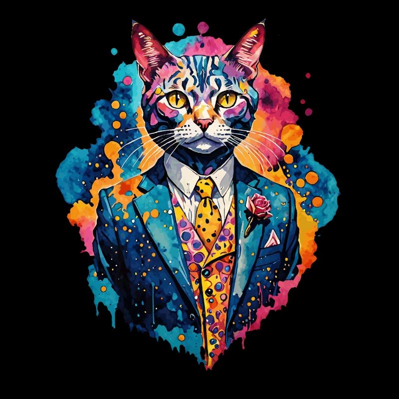 Cat in a suit