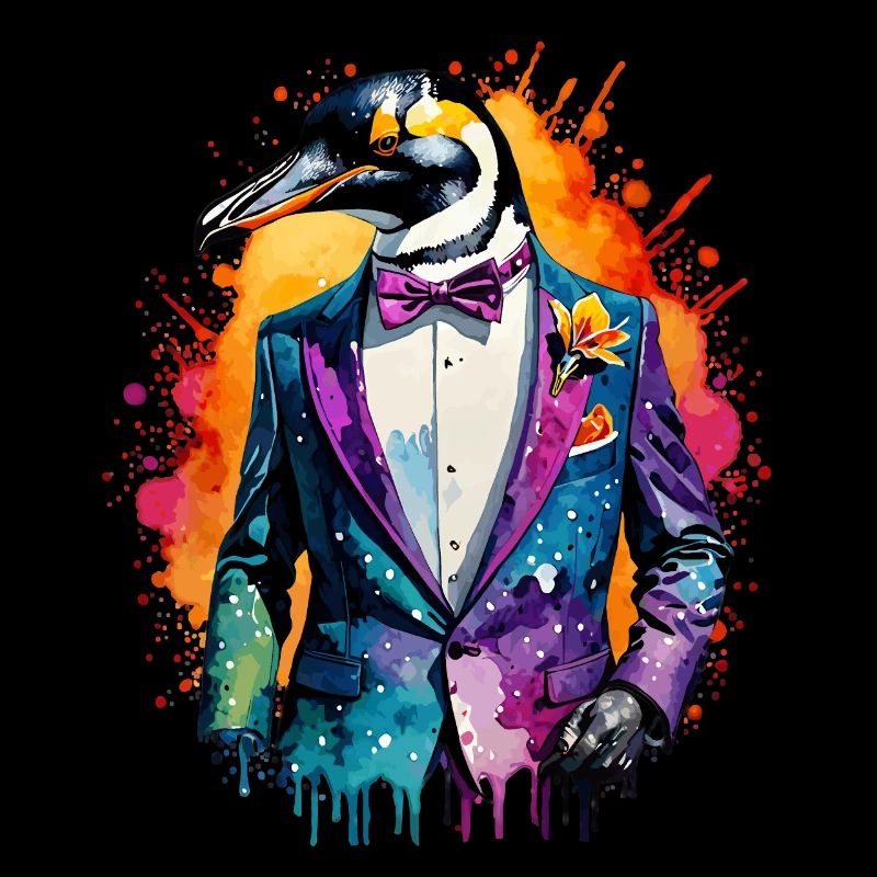 Penguin in a suit