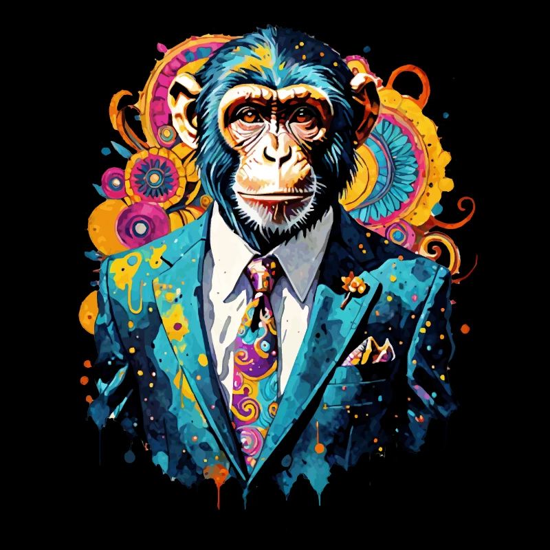 Monkey in a suit