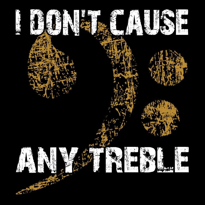 Basse et pas d’aigus - clé de basse avec dicton