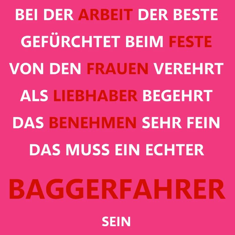 Excavator Driver Construction Worker Lover Work Gift