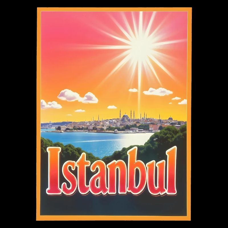 Retroglow Istanbul – Turkey Cityscape Design