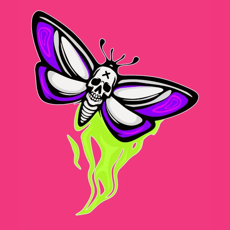 Moth Skull Schaedel