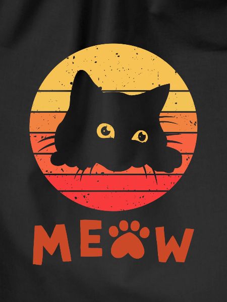 Retro Black Cat 1