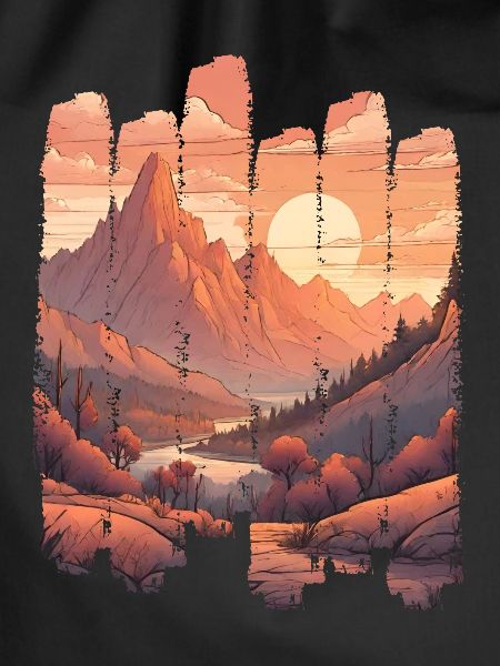 Natural Landscape Sunset Mountains
