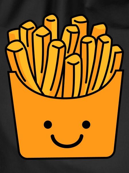 french fries smile