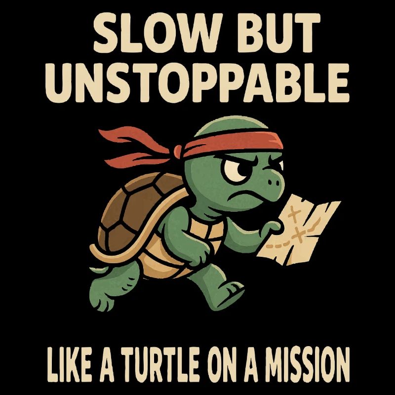 Langsam, aber unaufhaltsam Wie eine Schildkröte auf einer Mission