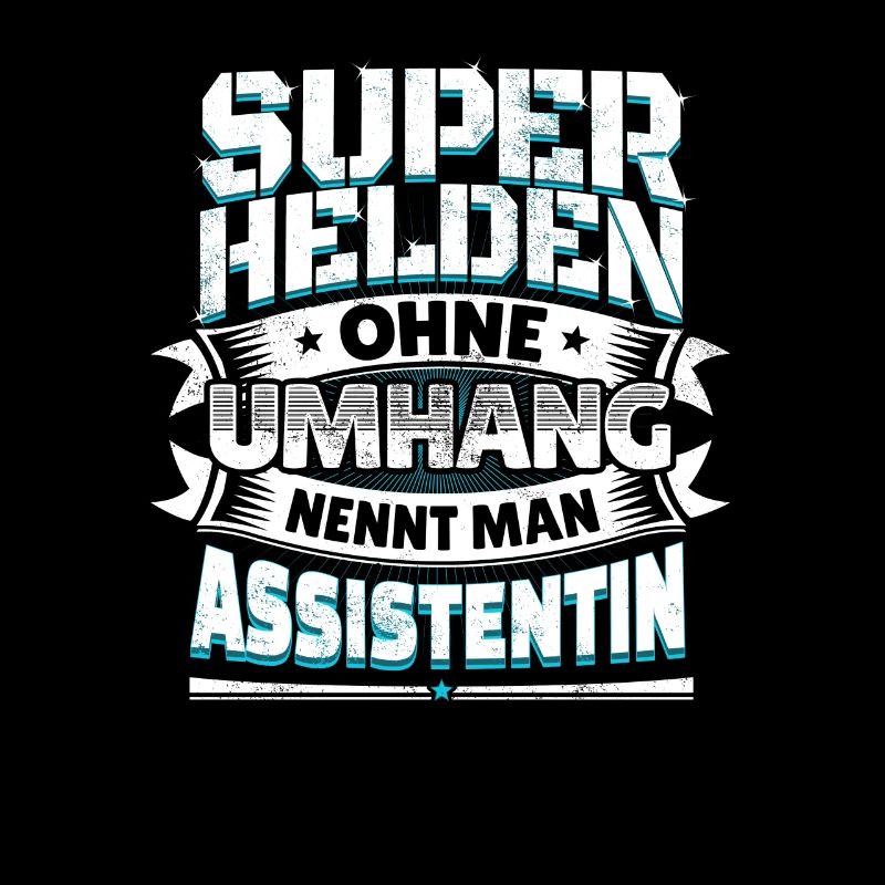 Superheld lustig Spruch Held Assistentin Geschenk