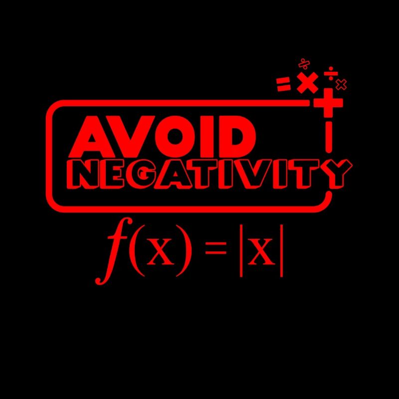 Avoid negativity - red