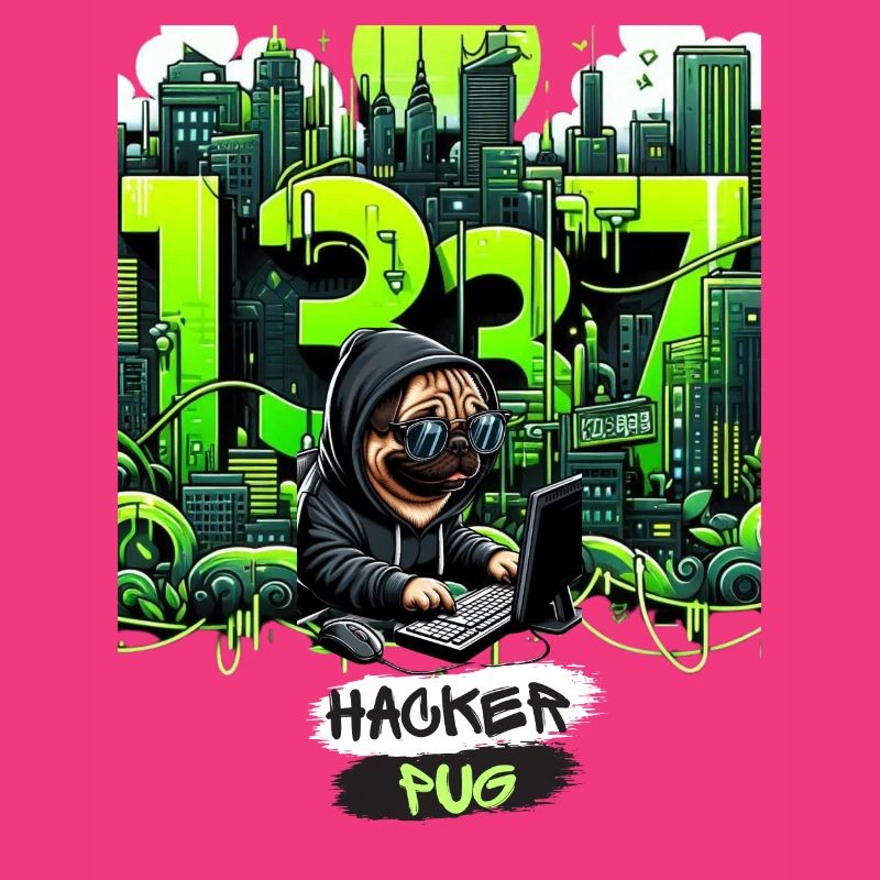 Cyber Pug: Der Hacker Mops