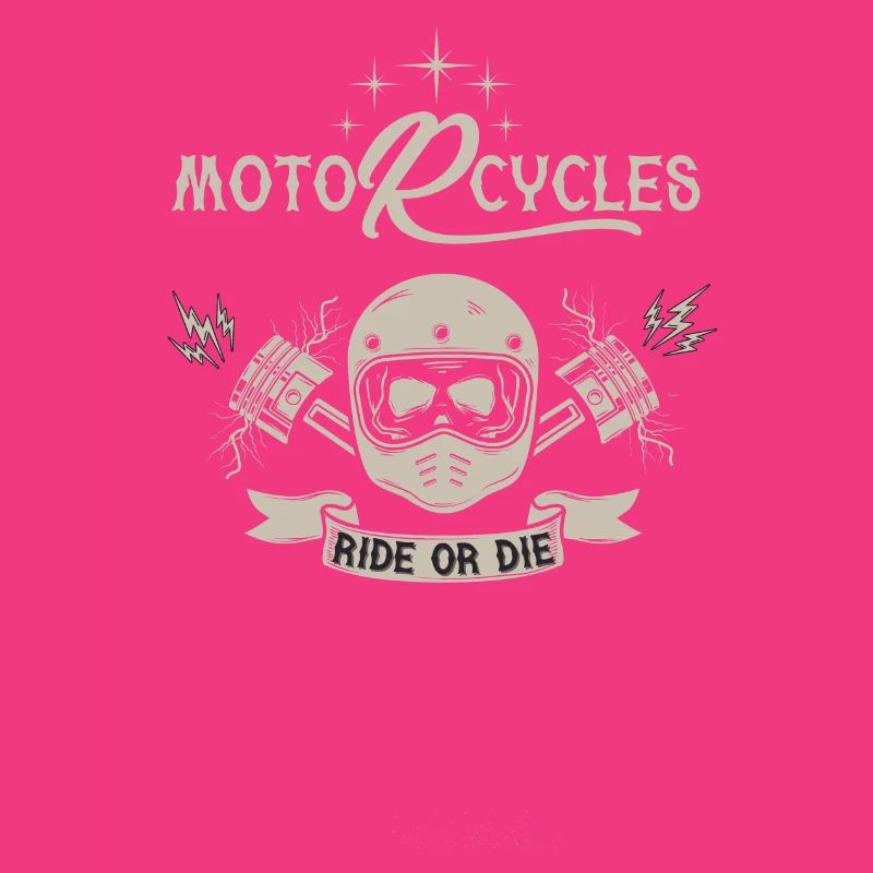 Motorcycles Ride Gold Die Biker Reiten oder Sterben