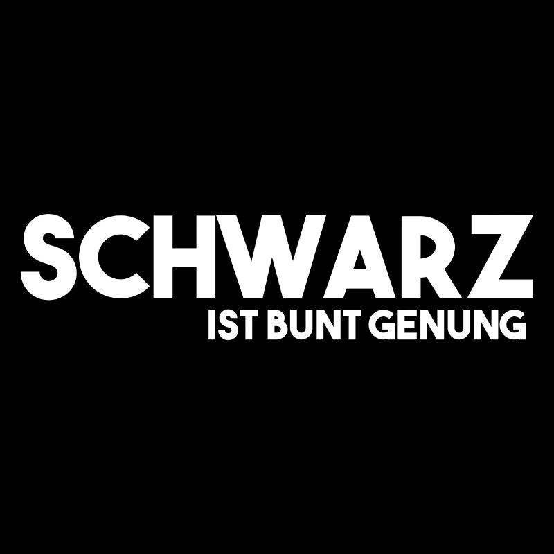 Schwarz ist bunt genug