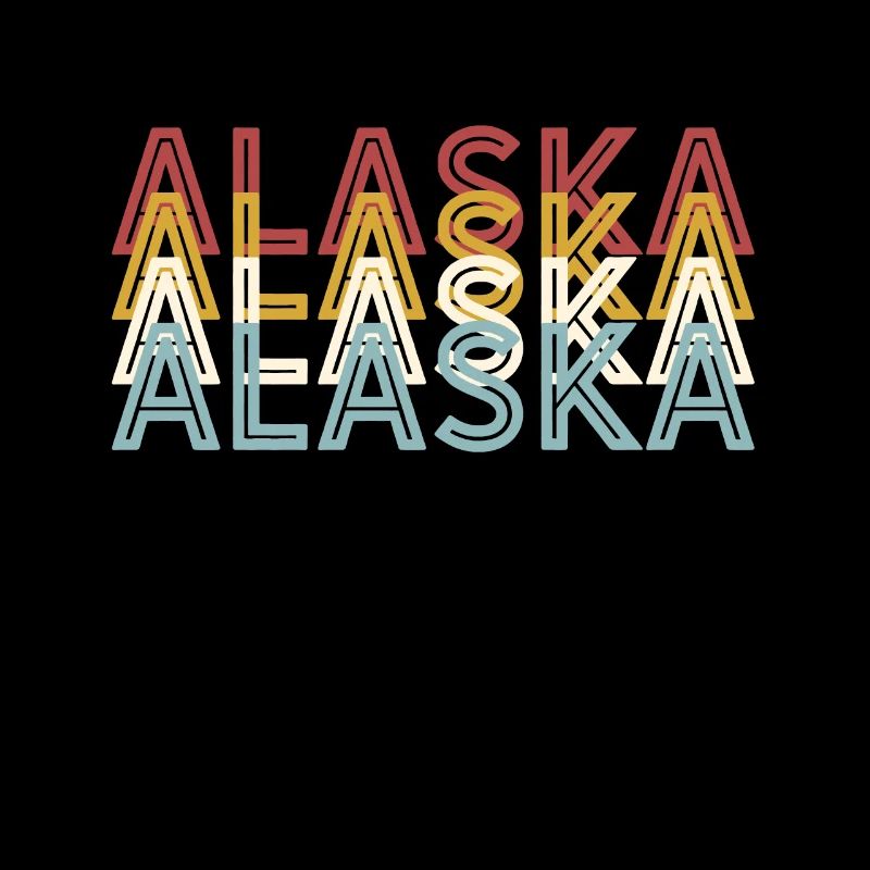 US 70s Retro State Vintage Alaska