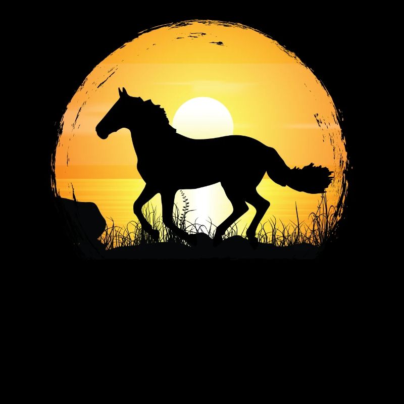 Sunset - Horse