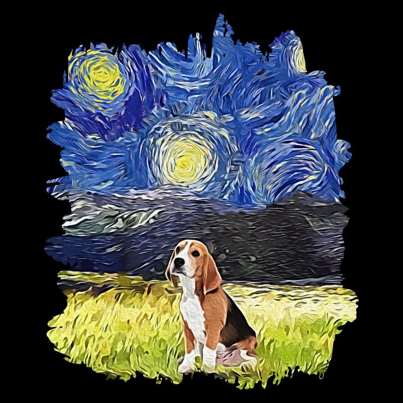 Starry Night - Beagle