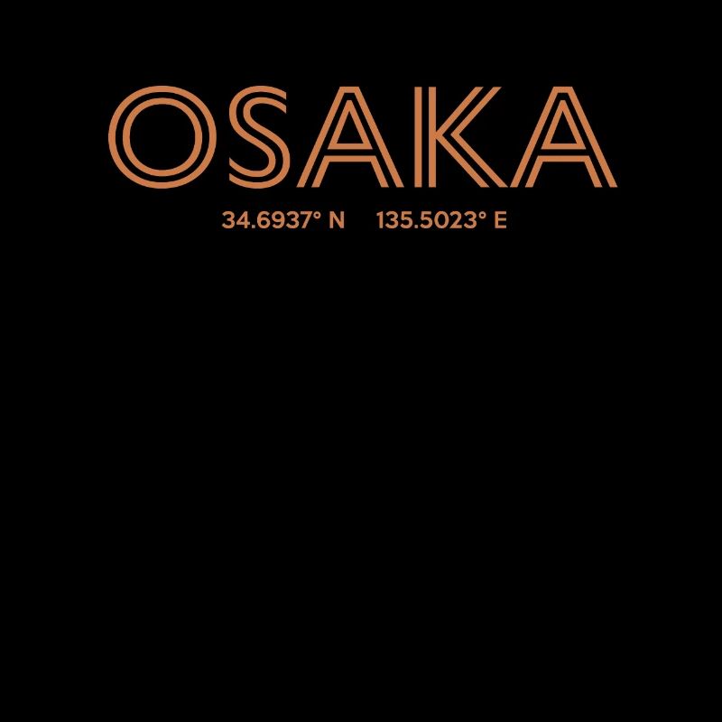 Japan City Coordinates - Osaka